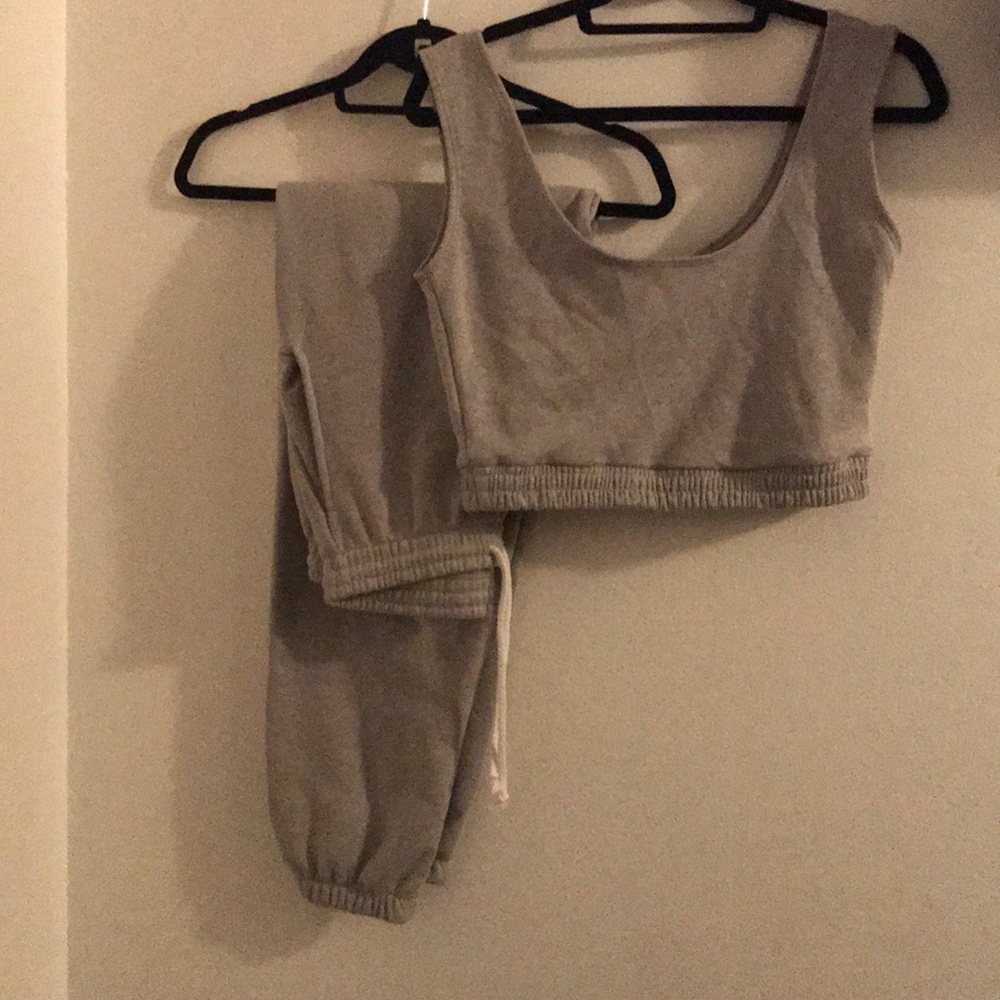 Crop top jogger set